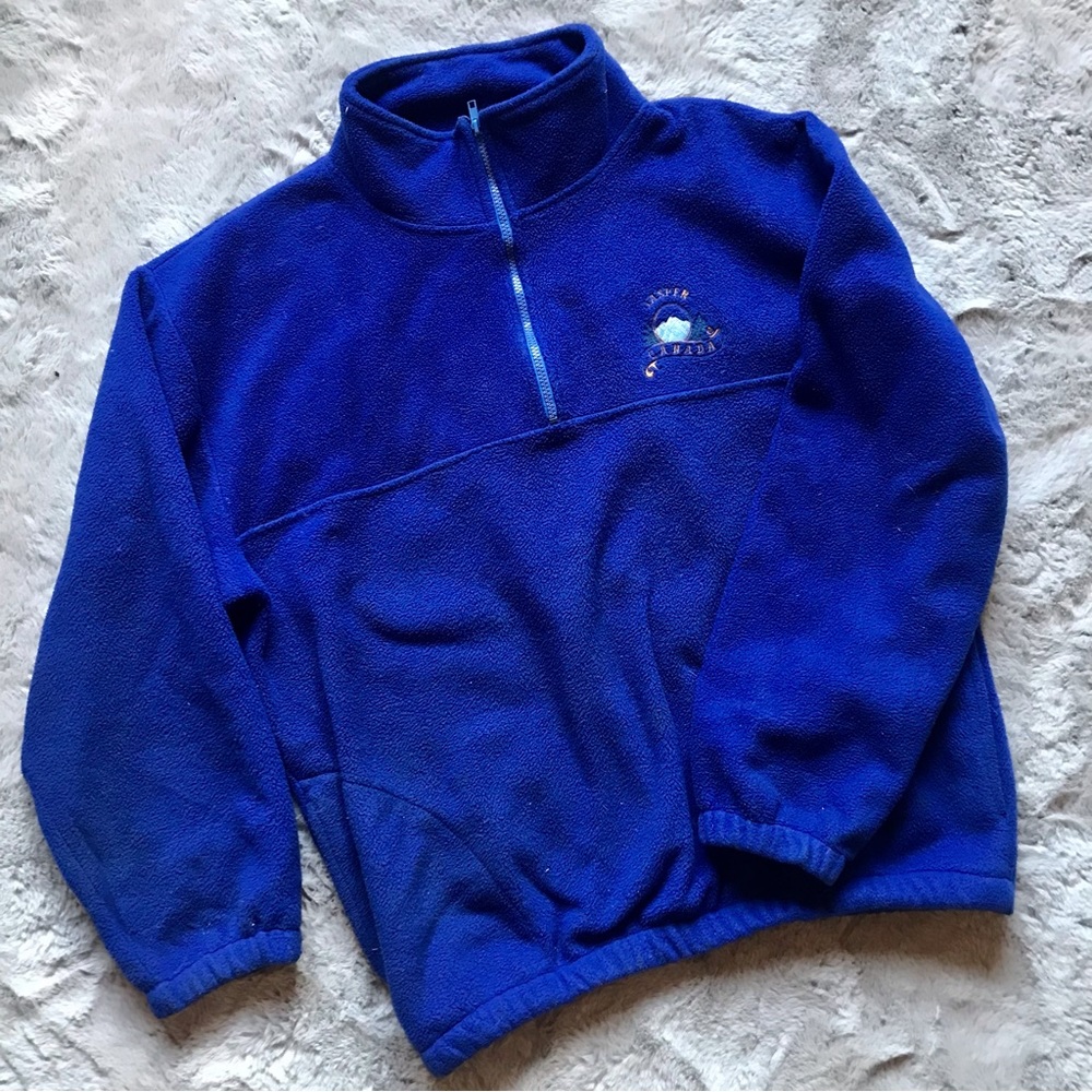 COPY - Vintage Jasper Alberta Canada Fleece Pullover half zip gorpcore dadcore …